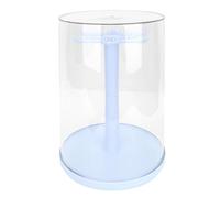 Fabater Vitrine Transparente Rotative pour Poupée, Boîte de Rangement de Protection pour Figurines Transparentes avec Conception Rotative à 360 Degrés pour Collection de Poupées (bleu ciel)