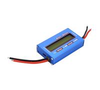 Fabater Wattmètre Numérique RC 60 V 100 A, Compteur de Puissance Haute Précision, Wattmètre CC avec écran LCD Numérique pour la Tension d'équilibre de la Batterie, Voltmètre Tout-en-un Ampère-heure