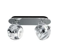 Fabbian Beluga Applique murale/Plafonnier Double Transparent