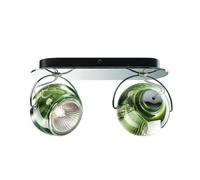 Fabbian Beluga Applique murale/Plafonnier Double Vert