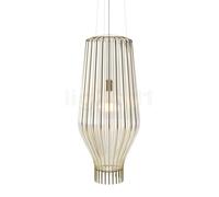 Fabbian Saya Suspension transparent/doré - 31 cm