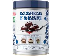 FABBRI 1905-Cerises Amarena au sirop.Un plaisir unique avec des cerises mi-candies d'Italie.Ingrédient polyvalent pour les desserts, les décorations, le yaourt et les cocktails.Goût inimitable, 1250 g