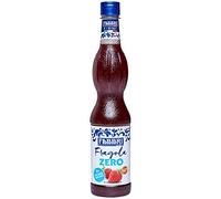 FABBRI 1905 - Sirop Fraise Zero 560 ml. Sans gluten, sans sucres ajoutés, bouchon refermable antigoutte, faible en calories. Idéal pour cocktails, glaces et boissons rafraîchissantes