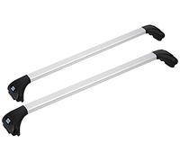 Barres de Toit FABBRI Télescopique Aluminium Rail Fermé Aluviva 2 RC Argent