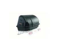 Fabbri Boîte de Transport 400L avec Supports d'Attelage, Résistant à l'Eau, Noir, Dure, Coffre de Toit pour Porte-Vélos d'Attelage
