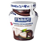 Fabbri Crème à Tartiner 200 g - Pâte à Tartiner Gourmande au Cacao & Noix de Coco, Idéale Petit-Déjeuner et Dessert