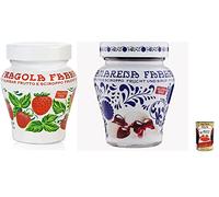 Fabbri Lot de 6 fraises Opaline - 230 g - Fraises au sirop + Polpa italien Gourmet