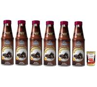 Fabbri Lot de 6 sauces pour garnitures cioccolato, chocolat pour glace, desserts et café 6 x 950 g sans gluten prêt à l'emploi + Italian Gourmet polpa 400 g