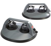 Fabbri Porte-Skis pour Voiture, Support de Skis, Transport_Rack, Noir/Gris, antivol breveté, Support magnétique, Convient pour Le Carving, Le télémark et Le Ski de Fond