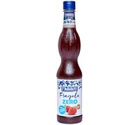 Fabbri Sirop de Fraise ZERO 560 ml - Sans sucres ajoutés, sans gluten, bouteille refermable - Cocktails et desserts
