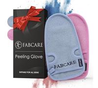 FABCARE Gant Exfoliant Corps - DERMATEST - Gommage Visage et Corps Avec Gant Kessa de Crin pour Hammam et Toilette - Lot de 2 Pièces Bleu et Rose