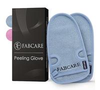 FABCARE Gant Exfoliant Corps DERMATEST - Gommage Visage et Corps - Gant de Crin Toilette Exfoliant Kessa Hamman - Lot de 2 Pièces (Bleu)
