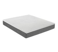 Fabe | Topper Soft Comfort avec Noyau élastique et Respirant, Topper Double Amovible avec Tissu tricoté avec Fils de Carbone et Tencel™, à Capuche, Antistatique et Naturel, 160 x 195 x h5 cm