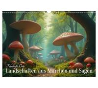Fabelhafte Orte - Landschaften aus Märchen und Sagen (Wandkalender 2026 DIN A3 quer), CALVENDO Monatskalender: Ein märchenhafter Kalender, der ... Landschaften neu zum Leben erweckt.