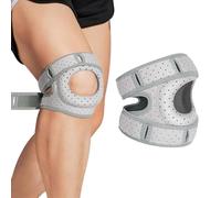 FABENIC Genouillere Arthrose Genou Pro 2.0, OrthoRotule Eco Patch, Support De Genou Réglable Genouillères Pour Les Coureurs, Tennis, Arthrite Rotule (Gris, 1pcs)