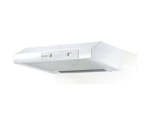 Faber 741 BASE W A60 - Hotte - standard - largeur : 59.8 cm - profondeur : 49 cm - extraction et recirculation (avec kit de recirculation supplémentaire) - blanc Blanc G