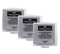 Faber-Castell 10003496 Gomme Mie de Pain Gris (3x Gris)