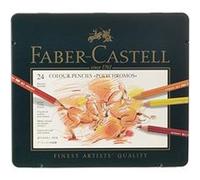 Faber-castell 110024 crayon de couleur polychromos boîte métal de 24 pièces