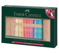 Faber-Castell 110030 Polychromos Colour Pencils, Set de 30 Crayons de Couleur dans un Coffret en Bois, Crayon de Couleurs Professionnel avec Mine épaisse 3.8 mm, Pigments sans Acide Multi Surfaces
