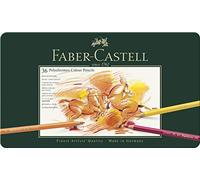 Faber-Castell 110036 - Crayon Polychromos boîte métal de 36 pièces Divers Coloris