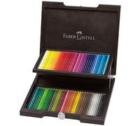 Faber-Castell 110072 - Crayons de couleur Polychromos, dans un coffret en bois de 72 pièces