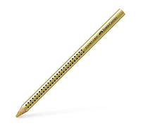 Faber-Castell 110981 - Boîte avec 12 ecolápices couleurs métalliques Jumbo Grip Metallic, couleur or