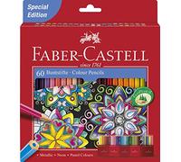 Faber-Castell 111260 Crayons de couleur Castle hexagonal, 1960 Étui en carton Special Edition, Buntstifte, 1