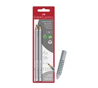 Faber-Castell 111992 - Crayon Jumbo Grip HB (2 crayons Jumbo + gomme)