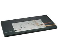 Faber-Castell 112977 - Pitt Monochrome Set en étui métallique, grand, 33 pièces
