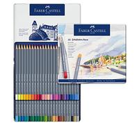 Goldfaber Faber-Castell 114648 - Crayons aquarelle, set de 48 crayons de couleur, incassables, entièrement aquarellables