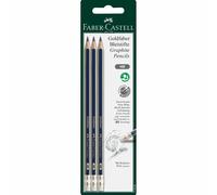 Faber-Castell 116896 - Lot de 3 Crayon Graphite GOLDFABER HB