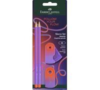 Faber-Castell - Kit d'écriture Flow Edition Punchy Melon, 4 pièces