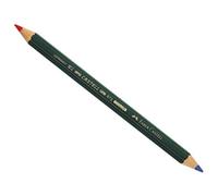 Faber-Castell 117500 - crayons écologiques 873 bicolores de forme hexagonale, de couleur rouge et bleu - 1 unité