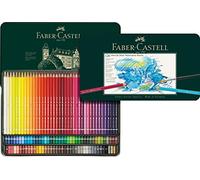 Faber-Castell 1175120 Crayons Aquarellables Albrecht Dürer, Set de 120 Crayons à Mine Épaisse de 3,8 mm, Crayons Aquarelle aux Pigments Solubles qui se Transforment en quelques coups de Pinceau