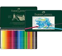Faber-Castell 117536 Crayons Aquarellables Albrecht Dürer, Set de 36 Crayons à Mine Épaisse de 3,8 mm, Crayons Aquarelle aux Pigments Solubles qui se Transforment en quelques coups de Pinceau
