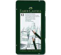 Faber Castell 119064 Set Design De 12 Crayons Graphite Castell 9000 Import Allemagne