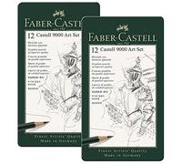 Faber-Castell 119065 Castell 9000 Lot de 12 crayons de papier 8B - 2H