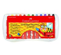 Faber-Castell 12 Count Brilliant Beeswax Crayons in Storage Case