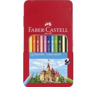 Faber-Castell – Boîte de 12 crayons de couleurs Château