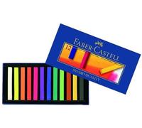 Faber-Castell Creative Studio 128312 Boîte en carton de 12 craies de couleurs assorties - Pastel tendre