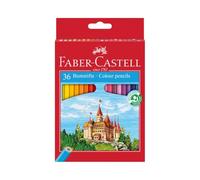 FABER-CASTELL 120136 - Set de crayons de couleur Castel, 36 crayons de couleur pour enfants et adultes