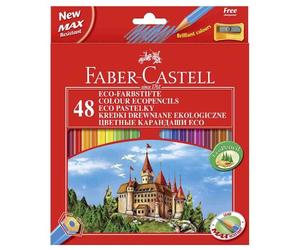 Faber-Castell 120148 Lot de 48 crayons et taille-crayon