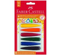 Faber-Castell 120404 Craie de coloriage "Doigt" - 6 pièces assorties