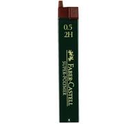Faber-Castell 120512 mine 2H Noir - Mines (2H, Noir, 0,5 mm, Boîte, 12 pièce(s))