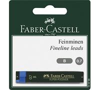 Faber-Castell 122298 - Mine fine Super Polymer, dureté B, 0,7 mm, 24 mines