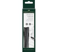Faber-Castell 129198 Fusain naturel PITT 3-6mm blister