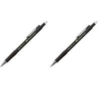 Faber-Castell 134599 - Porte-mine GRIP 1345 noir, dureté B, épaisseur de mine 0,5 mm, avec gomme intégrée, 1 pièce (Lot de 2)