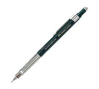 Faber-Castell 135500 - Porte-mines TK-Fine Vario L 0.5 mm, Vert, Mine avec mécanisme souple/dur