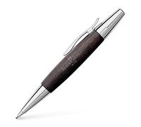 Faber-Castell 138383 Porte-mine rotatif E-MOTION en bois de poirier et en chrome, noir