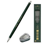 Faber-Castell 139400 Porte-mine TK 9400, épaisseur de la mine : 2 mm, dureté : Choix, Couleur du corps : vert